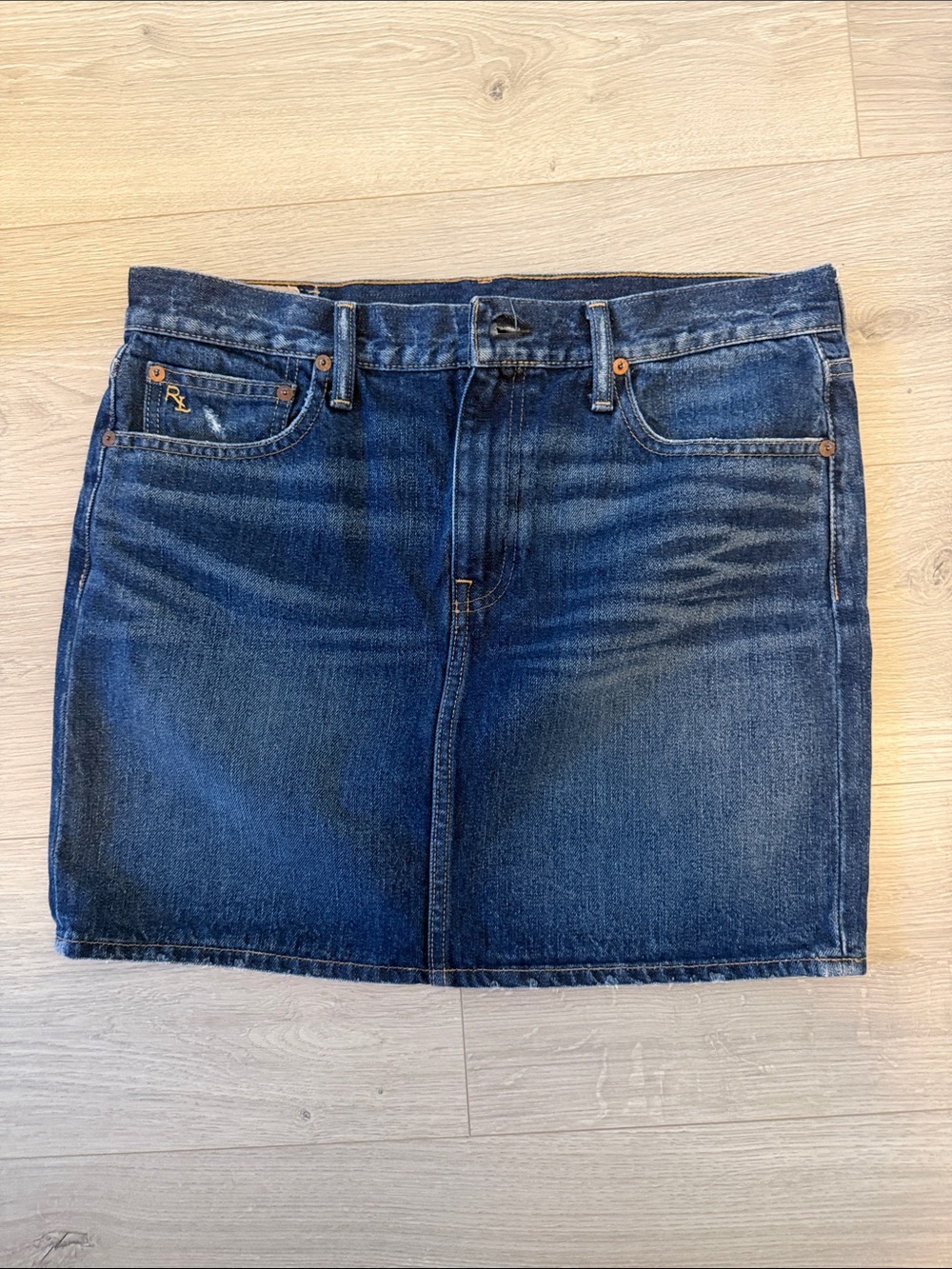 Ralph Lauren Dark Blue Denim Mini Skirt